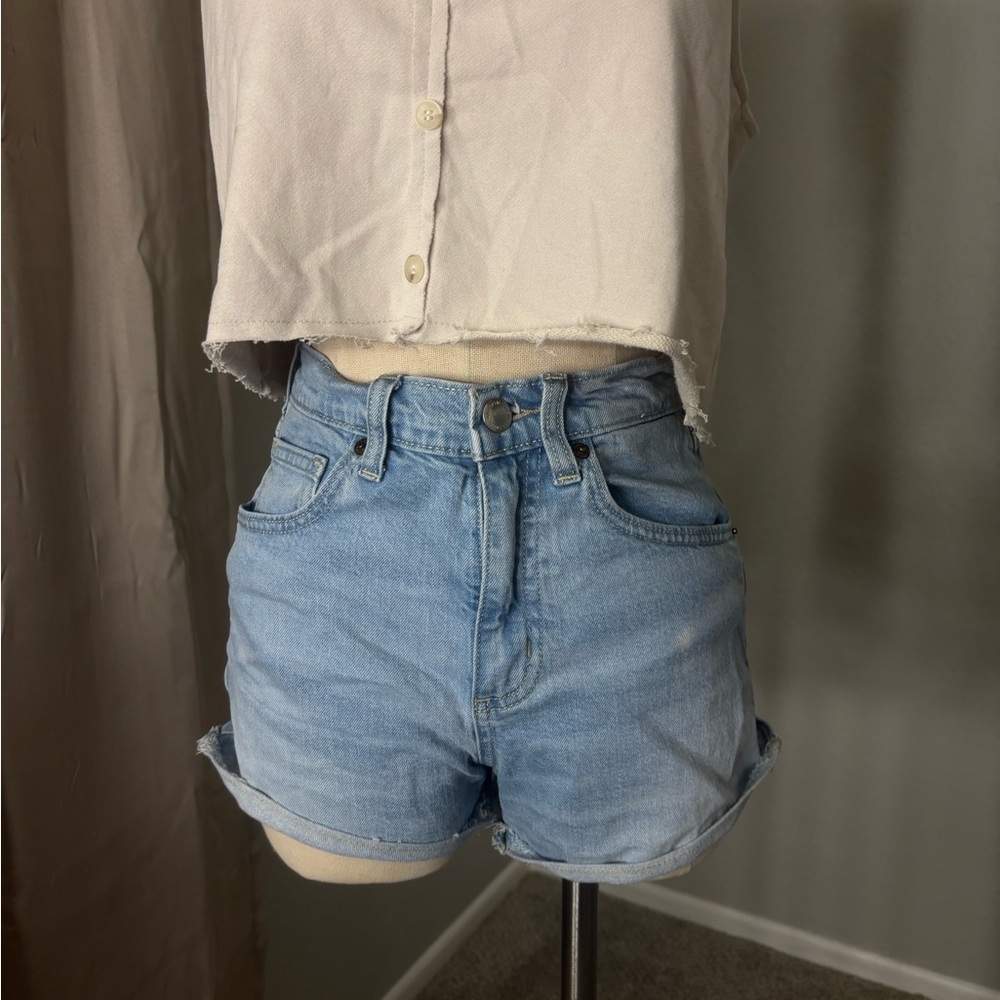 Blue Denim Shorts